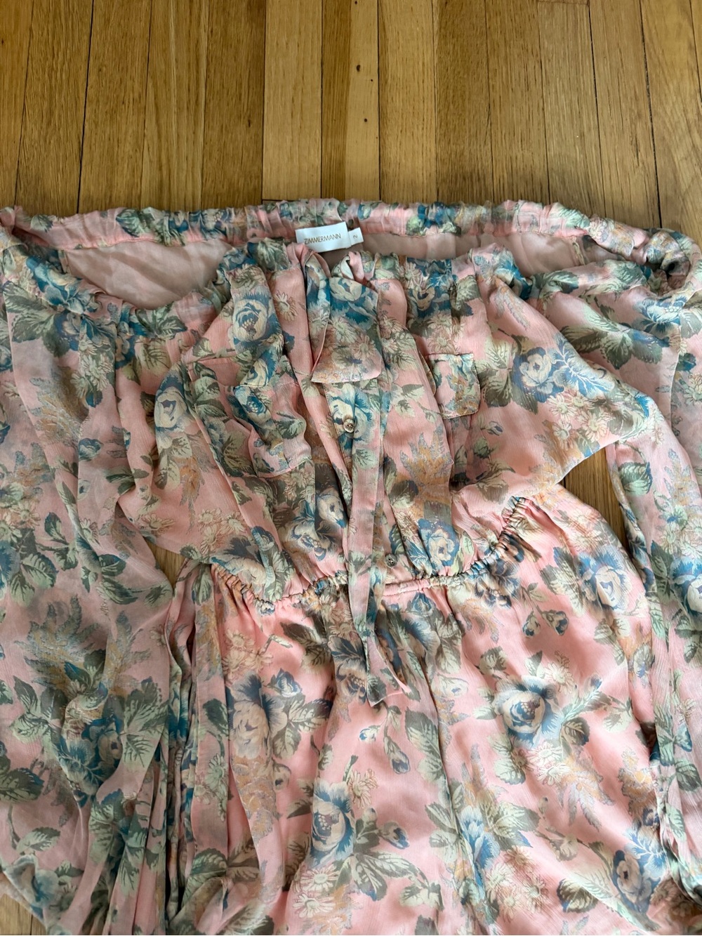 Zimmerman floral Playsuit Romper size 2 - Picture 2 of 4